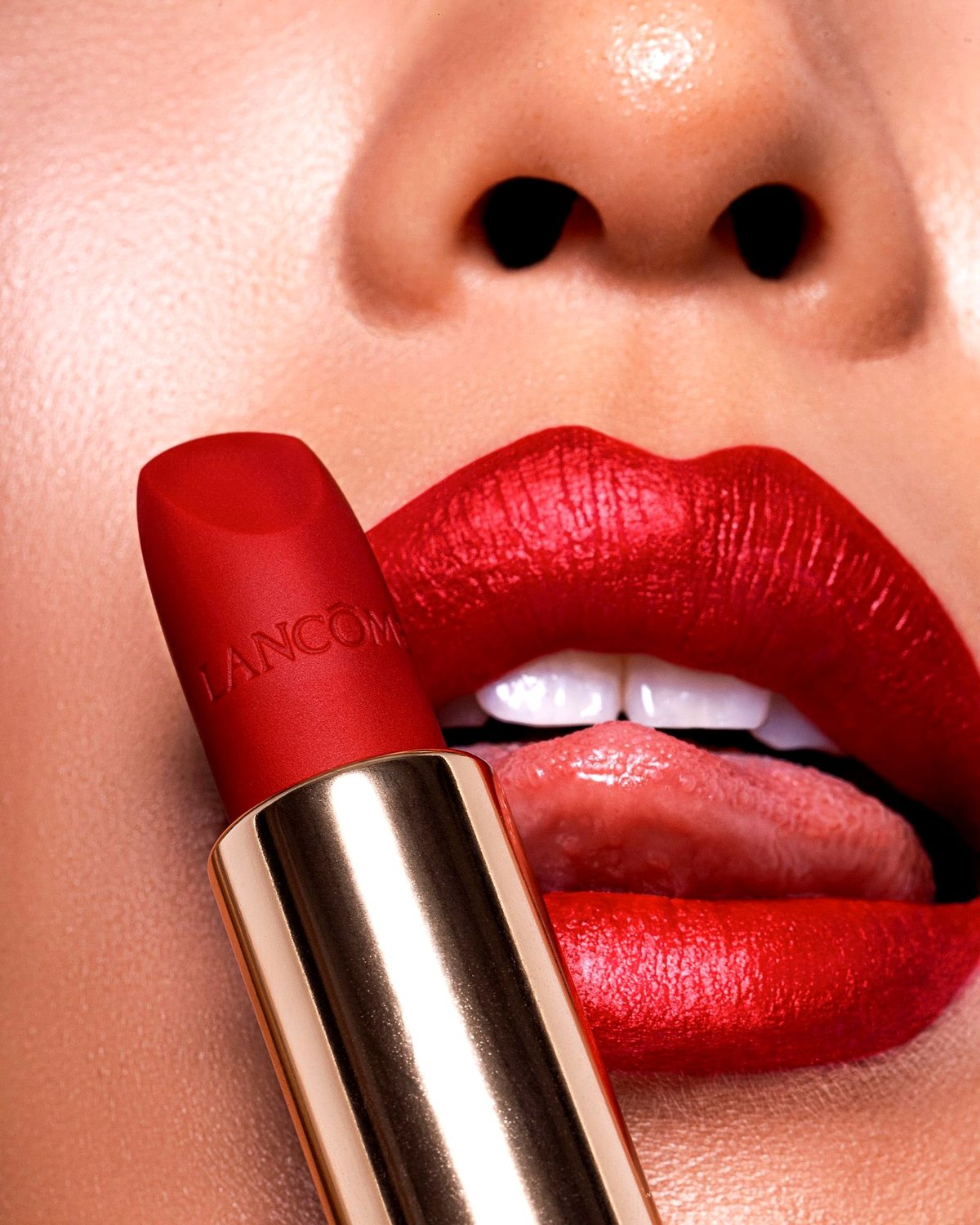 Lancôme beauty campaign portrait, luxury cosmetics